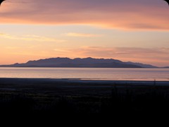 Sonnenuntergang über dem  Great Salt Lake