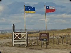 Patagonische und Chilenische Flagge