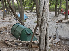 Unser Zelt im Campamento de Agostini