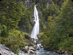 Wasserfall im Valle Exploradores