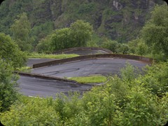 Stahlheimskleiva, steilste Straße Norwegens mit 23%