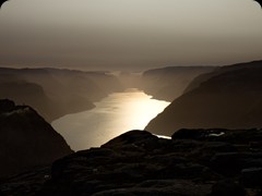 Sonnenaufgang über dem Lysefjord