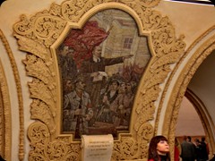 Lenin in der Metrostation Kievskaya